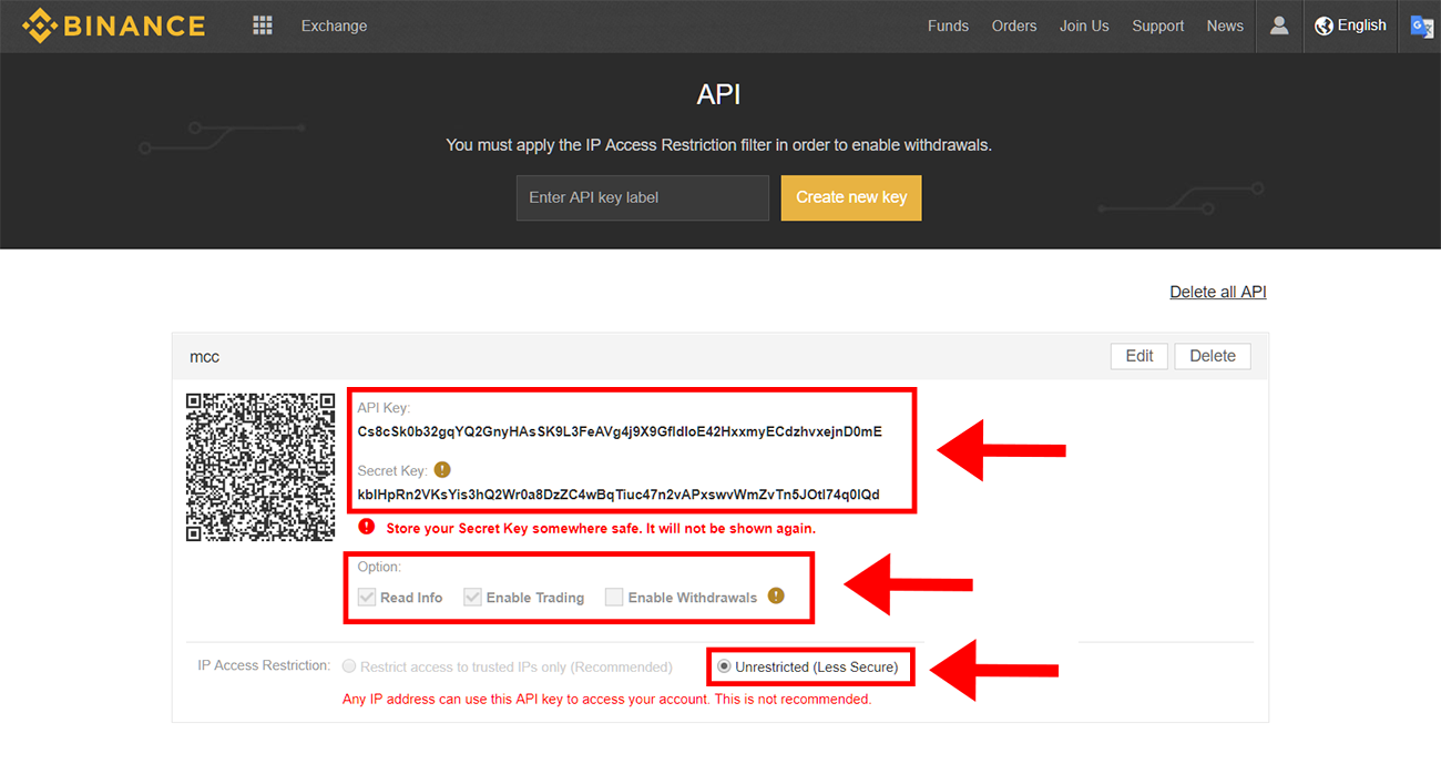 binance api